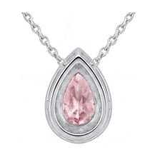 Afbeelding in Gallery-weergave laden, Collier met peervormige roze diamant 1,9 karaat