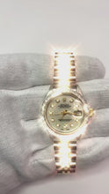 Video laden en afspelen in Gallery-weergave, Rolex Datumjust dames dameshorloge