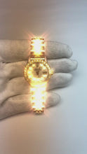 Video laden en afspelen in Gallery-weergave, Rolex Datumjust Witte dweil Diamant Wijzerplaat Dameshorloge Armband Tweekleurig