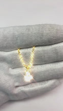 Video laden en afspelen in Gallery-weergave, 1.50 Karaat Peer Echt Diamanten Sieraden Hanger Ketting Goud