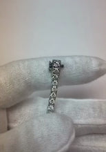 Video laden en afspelen in Gallery-weergave, 6 kt ronde geslepen diamanten tennisarmband witgouden sieraden