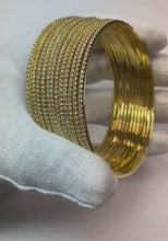 Video laden en afspelen in Gallery-weergave, Ronde Diamant 2 karaat wit goud 14K dames Armband fijne sieraden