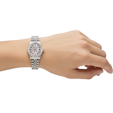 Afbeelding in Gallery-weergave laden, roestvrij staal Jubileum dame Datum Horloge Zilveren stok Wijzerplaat Rolex Datumjust P2