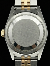 Afbeelding in Gallery-weergave laden, roestvrij staal & gouden Romeinse wijzerplaat dameshorloge Rolex Datumjust Jubileum