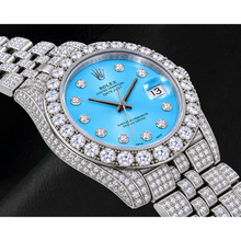 Afbeelding in Gallery-weergave laden, Rolex Datejust 116200 36mm IJsblauwe Diamanten Wijzerplaat Roestvrij Staal Horloge