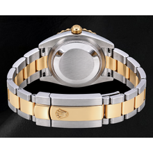 Afbeelding in Gallery-weergave laden, Rolex Datejust 116203 36mm Tweekleurig Horloge met Diamant Pavé Regenboog Oost-Arabische Wijzerplaat