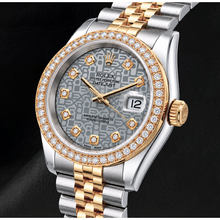 Afbeelding in Gallery-weergave laden, Rolex Datejust 116233 Zilveren Diamanten Wijzerplaat 36mm Tweekleurig Horloge