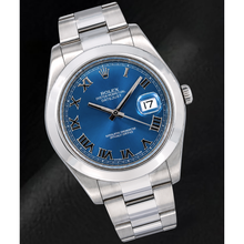 Afbeelding in Gallery-weergave laden, Rolex Datejust 116300 41mm Blauwe Romeinse Wijzerplaat Roestvrij Staal Horloge