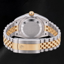 Afbeelding in Gallery-weergave laden, Rolex Datejust 126333 41mm Tweekleurig Horloge met Zwarte Lichtgevende Wijzerplaat