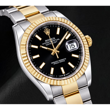 Afbeelding in Gallery-weergave laden, Rolex Datejust 126333 41mm Zwarte Lichtgevende Wijzerplaat Tweekleurig Horloge