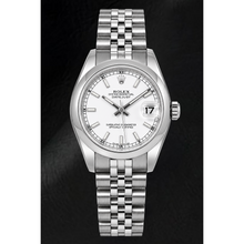 Afbeelding in Gallery-weergave laden, Rolex Datejust 178240 31mm Roestvrij Staal Horloge met Witte Lichtgevende Wijzerplaat