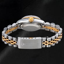 Afbeelding in Gallery-weergave laden, Rolex Datejust 26mm 69173 Rode Diamanten Wijzerplaat Gekartelde Lunette Tweekleurig Horloge