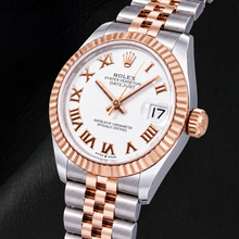 Afbeelding in Gallery-weergave laden, Rolex Datejust 31 mm 278271 Tweekleurig horloge met witte Romeinse wijzerplaat