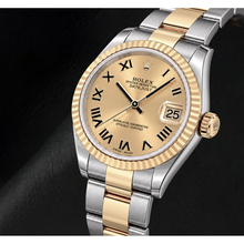 Afbeelding in Gallery-weergave laden, Rolex Datejust 31mm 178243 Champagne Romeinse Wijzerplaat Tweekleurig Horloge