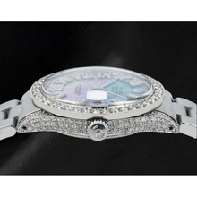Afbeelding in Gallery-weergave laden, Rolex Datejust 36mm 1601 Blauwe Parelmoer Romeinse Diamanten Wijzerplaat Roestvrij Staal Horloge