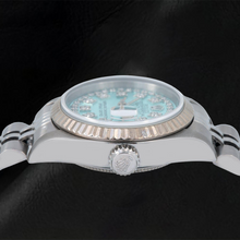 Afbeelding in Gallery-weergave laden, Rolex Datejust 6917 26mm IJsblauwe String Diamanten Wijzerplaat Roestvrij Staal Jubilee-armband Horloge