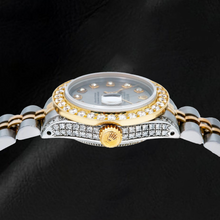 Afbeelding in Gallery-weergave laden, Rolex Datejust 69173 26 mm Zilveren Diamanten Wijzerplaat Tweekleurig Jubilee-armband Horloge