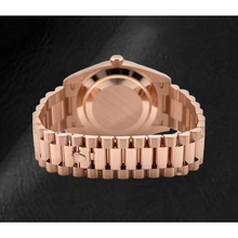 Afbeelding in Gallery-weergave laden, Rolex Day-Date 228235 40 mm Roségoud Horloge met Zwarte Romeinse Wijzerplaat