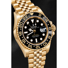 Afbeelding in Gallery-weergave laden, Rolex GMT-Master II 126718GRNR 40mm Zwarte Lichtgevende Wijzerplaat Geelgoud Horloge