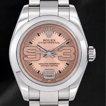 Afbeelding in Gallery-weergave laden, Rolex Oyster Perpetual 176200 26mm Zalmkleurige Arabische Wijzerplaat Roestvrij Staal Horloge