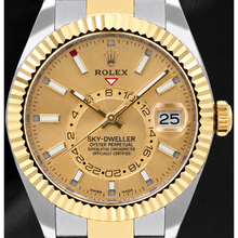 Afbeelding in Gallery-weergave laden, Rolex Sky-Dweller 326933 42mm Champagne Wijzerplaat Tweekleurig Horloge