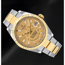 Afbeelding in Gallery-weergave laden, Rolex Sky-Dweller 326933 42mm Champagne Wijzerplaat Tweekleurig Horloge