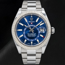 Afbeelding in Gallery-weergave laden, Rolex Sky-Dweller 326934 42 mm Blauwe Lichtgevende Wijzerplaat Roestvrij Staal Horloge