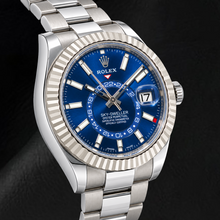 Afbeelding in Gallery-weergave laden, Rolex Sky-Dweller 326934 42 mm Blauwe Lichtgevende Wijzerplaat Roestvrij Staal Horloge