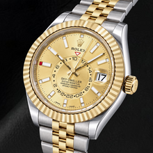 Afbeelding in Gallery-weergave laden, Rolex Sky-Dweller 336933 42mm Champagne Wijzerplaat Tweekleurig Horloge