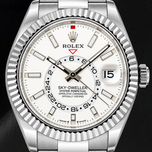 Afbeelding in Gallery-weergave laden, Rolex Sky-Dweller 336934 42mm Roestvrij Staal Horloge met Witte Lichtgevende Wijzerplaat