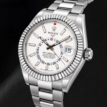 Afbeelding in Gallery-weergave laden, Rolex Sky-Dweller 336934 42mm Roestvrij Staal Horloge met Witte Lichtgevende Wijzerplaat