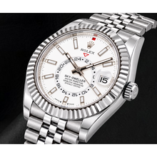 Afbeelding in Gallery-weergave laden, Rolex Sky-Dweller 336934 42mm Roestvrij Staal Horloge met Witte Lichtgevende Wijzerplaat