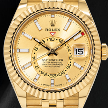 Afbeelding in Gallery-weergave laden, Rolex Sky-Dweller 336938 42mm Champagne Wijzerplaat Geelgoud Horloge