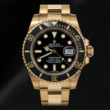 Afbeelding in Gallery-weergave laden, Rolex Submariner Date 40 mm 116618LN Horloge met zwarte wijzerplaat en zwarte keramische lunette