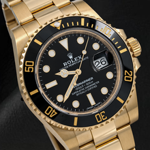 Afbeelding in Gallery-weergave laden, Rolex Submariner Date 40 mm 116618LN Horloge met zwarte wijzerplaat en zwarte keramische lunette