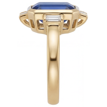 Afbeelding in Gallery-weergave laden, Fijn Royal Blue Saffier Sieraadsteen Ring 4,80 karaat – profielaanzicht