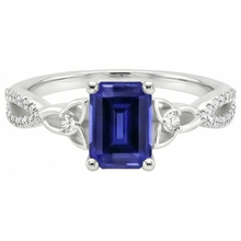 Afbeelding in Gallery-weergave laden, echte round diamant 3karaat ring zijaanzicht