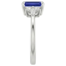 Afbeelding in Gallery-weergave laden, echte marquise saffier 2.50karaat ring profielweergave