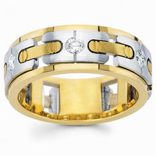 Afbeelding in Gallery-weergave laden, 0.45 Karaat Ronde Echt Diamanten Mannen Verlovingsband Sieraden Nieuw