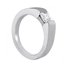 Afbeelding in Gallery-weergave laden, 0,60 Karaat Prinses Diamanten Solitaire Ring Wit Goud 14K Nieuw - harrychadent.nl