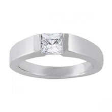 Afbeelding in Gallery-weergave laden, 0,60 Karaat Prinses Diamanten Solitaire Ring Wit Goud 14K Nieuw - harrychadent.nl
