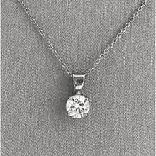 Afbeelding in Gallery-weergave laden, 0,7 ct rond geslepen Solitaire diamanten halsketting hanger - harrychadent.nl