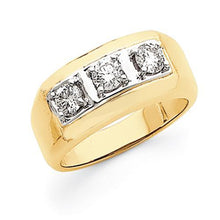 Afbeelding in Gallery-weergave laden, echte round diamant 0.75karaat ring vooraanzicht