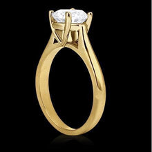 Afbeelding in Gallery-weergave laden, echte round diamant 0.75karaat ring zijaanzicht