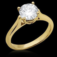 Afbeelding in Gallery-weergave laden, echte round diamant 0.75karaat ring vooraanzicht