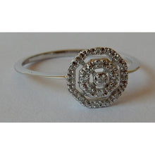 Afbeelding in Gallery-weergave laden, 0.50 karaat diamanten ring dubbele halo stijl wit goud 14K - harrychadent.nl