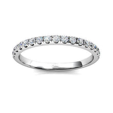 Afbeelding in Gallery-weergave laden, 0,80 ct. Prong Set Ronde Echt Diamanten Halve Eeuwigheid Band Wit Goud 14K