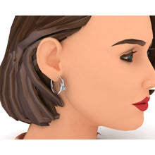 Afbeelding in Gallery-weergave laden, 1 ct prinses geslepen diamanten hoepel oorbellen - harrychadent.nl