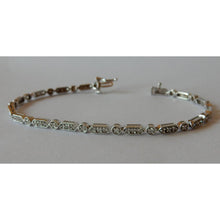 Afbeelding in Gallery-weergave laden, 1 karaat diamanten armband wit goud 14K - harrychadent.nl