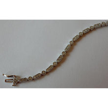Afbeelding in Gallery-weergave laden, 1 karaat diamanten armband wit goud 14K - harrychadent.nl